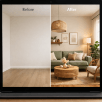 how to use AI interior design tools for free